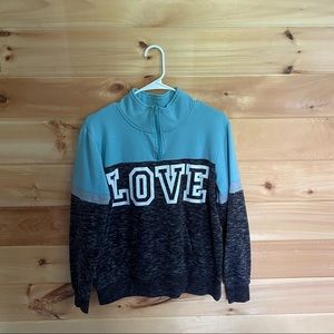color block sweatshirt
